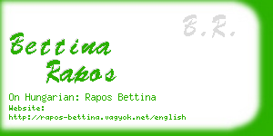 bettina rapos business card